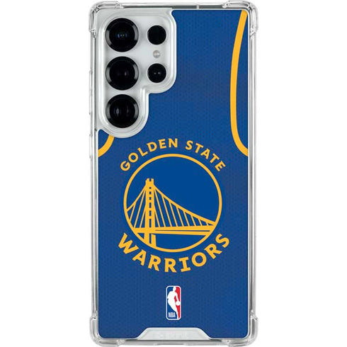 NBA Golden State Warriors Jersey Galaxy S25 Ultra Clear Case